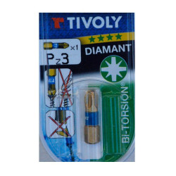 Embout de vissage diamant PZ3 TIVOLY – Vissage précis | TIVOLY