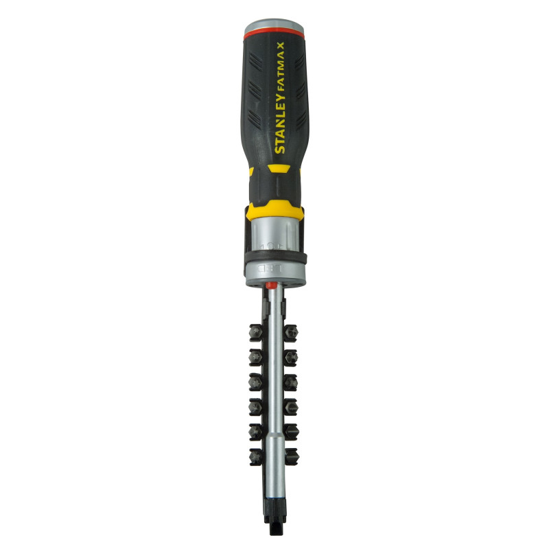 Tournevis à cliquet LED STANLEY FATMAX – 12 embouts inclus | STANLEY FATMAX Tournevis à cliquet LED STANLEY FATMAX – 12 embouts inclus | STANLEY FATMAX