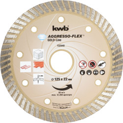 Disque diamant Aggresso-Flex Gold 125 mm – Coupe Pro | KWB