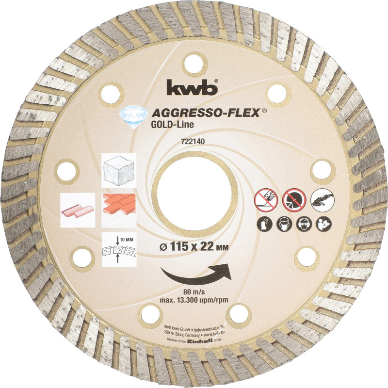 Disque à tronçonner Aggresso-Flex Gold line diamant 115 mm