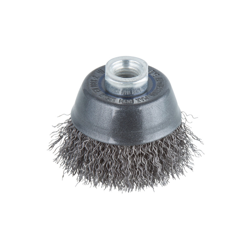 Brosse soucoupe avec fil d'acier WOLFCRAFT