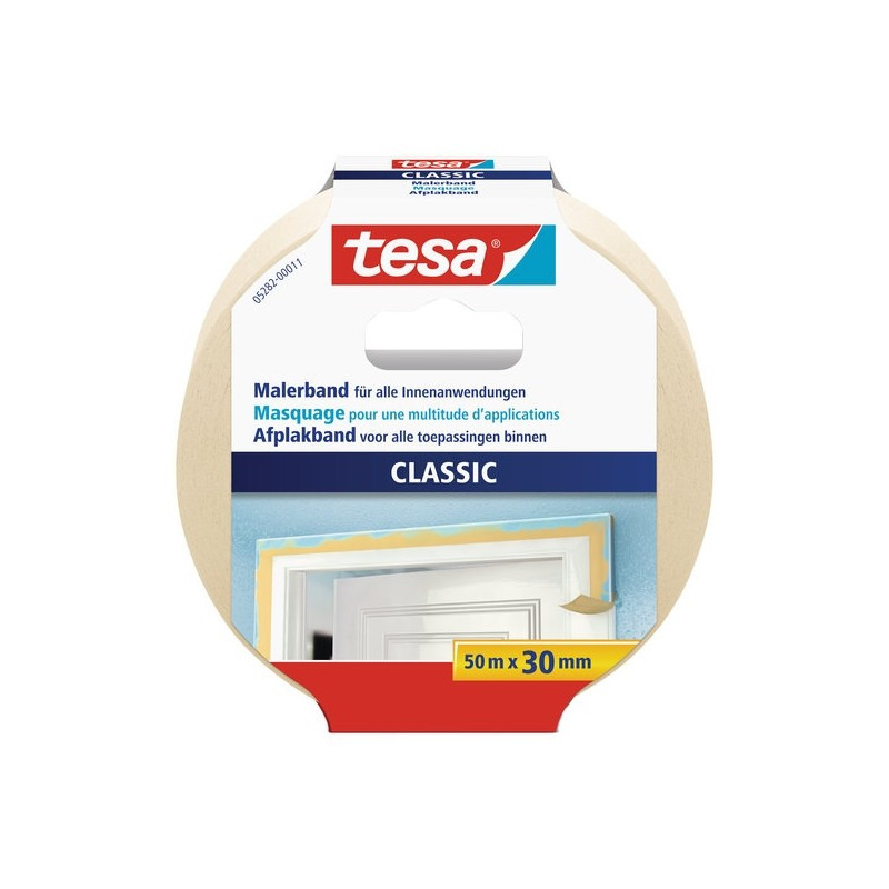 Ruban de masquage Classic 30 mm x 50 m TESA