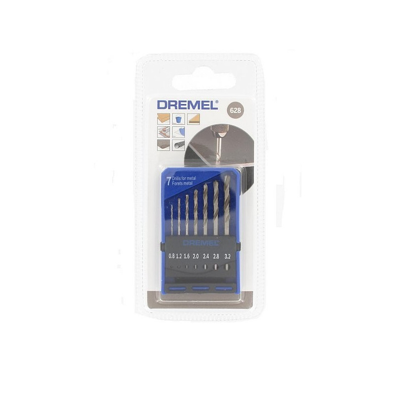 Jeu de 7 forets DREMEL – Précision assurée | DREMEL Jeu de 7 forets DREMEL – Précision assurée | DREMEL