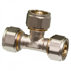 Raccord en Té 16 - 16 - 16 mm 5 pièces LEVICA
