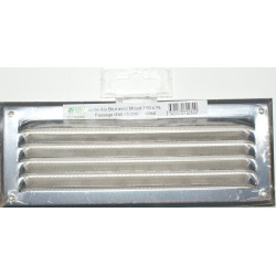 Grille en alu avec moustiquaire grise 190 x 75 mm