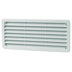 Grille en PVC blanche 270 x 120 mm