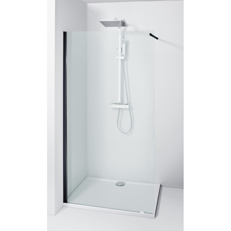 Paroi de douche noire Lago 100 x 195 cm ALLIBERT Paroi de douche noire Lago 100 x 195 cm ALLIBERT