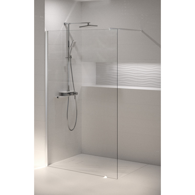 Paroi de douche chrome Spot 90 x 195 cm ALLIBERT Paroi de douche chrome Spot 90 x 195 cm ALLIBERT