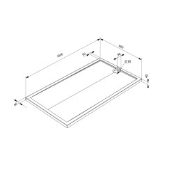 Receveur de douche Slim blanc rectangle 90 x 160 cm ALLIBERT Receveur de douche Slim blanc rectangle 90 x 160 cm ALLIBERT