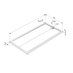 Receveur de douche Slim blanc rectangle 90 x 180 cm ALLIBERT Receveur de douche Slim blanc rectangle 90 x 180 cm ALLIBERT