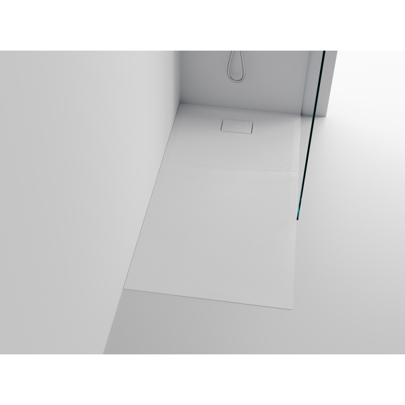 Receveur de douche Terreno blanc quartz rectangle 80 x 160 cm ALLIBERT Receveur de douche Terreno blanc quartz rectangle 80 x 160 cm ALLIBERT