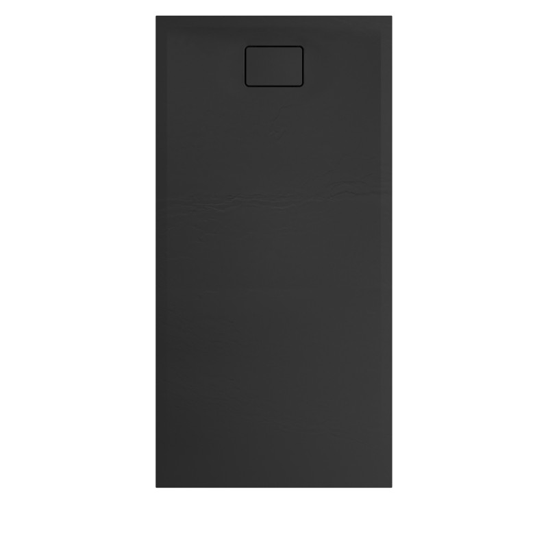 Receveur de douche Terreno noir basalte rectangle 80 x 160 cm ALLIBERT