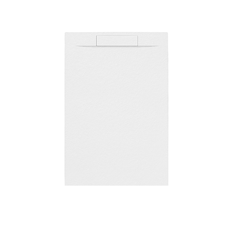 Receveur de douche Luna blanc rectangle 80 x 120 cm ALLIBERT