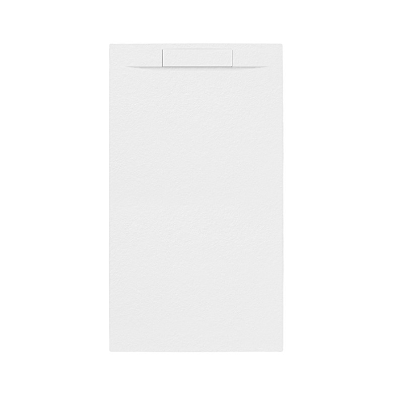 Receveur de douche Luna blanc rectangle 80 x 140 cm ALLIBERT