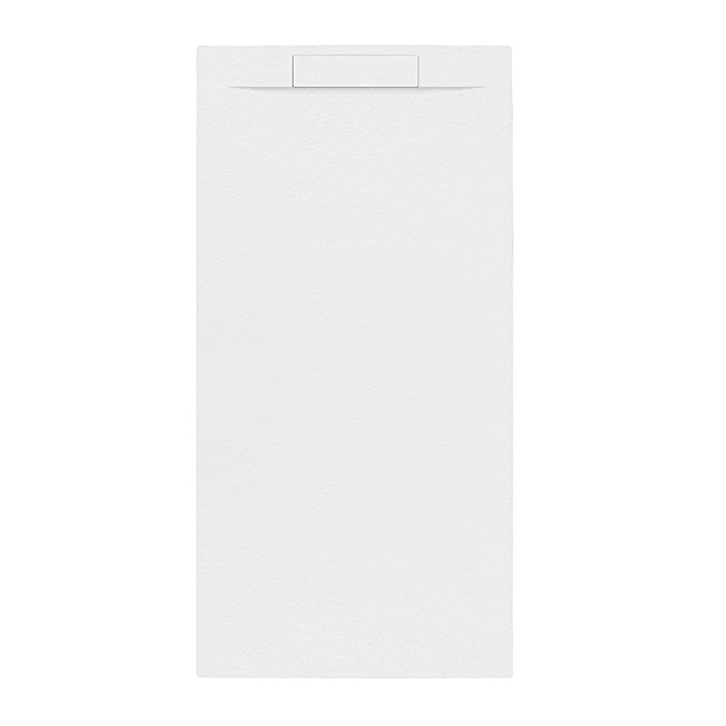 Receveur de douche Luna blanc rectangle 80 x 160 cm ALLIBERT