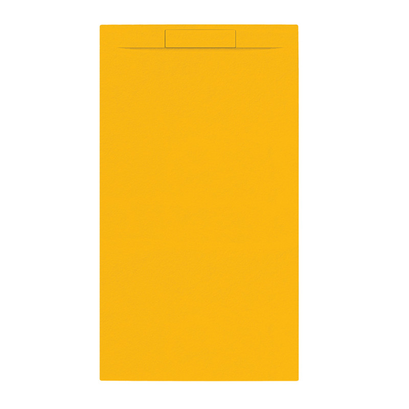 Receveur de douche Luna jaune ocre rectangle 90 x 160 cm ALLIBERT