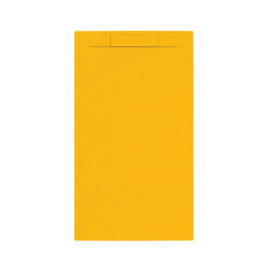 Receveur de douche Luna jaune ocre rectangle 80 x 140 cm ALLIBERT