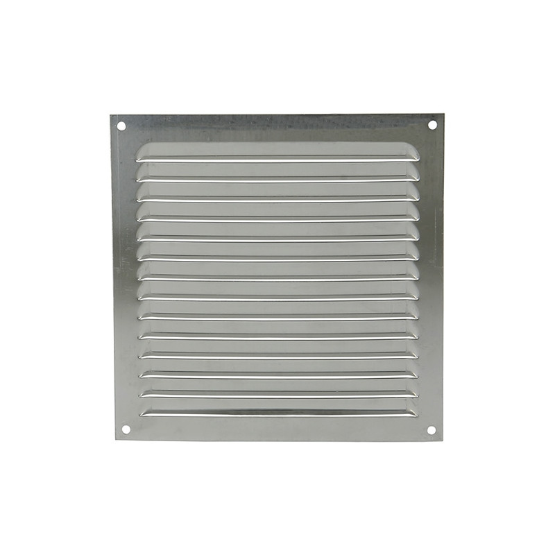 Grille de ventilation estampée grise 200 x 200 mm RENSON