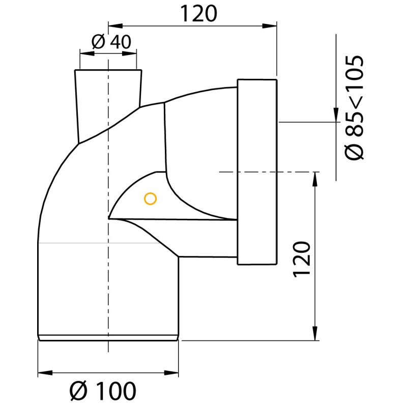 Pipe WC coudée 100mm – Raccordement Fiable
 Pipe WC coudée 100mm – Raccordement Fiable
