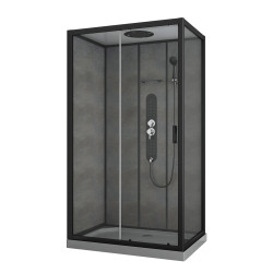 Cabine de douche Sero rectangle 80 x 120 x 225 cm ALLIBERT