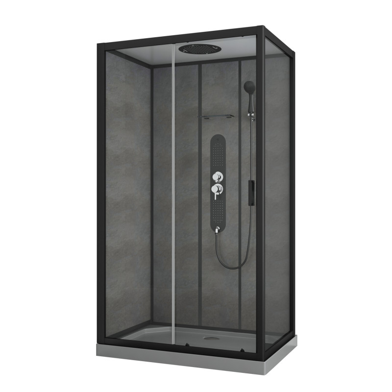 Cabine de douche Sero rectangle 80 x 120 x 225 cm ALLIBERT