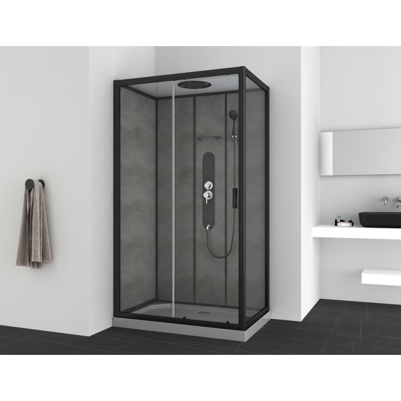 Cabine de douche Sero rectangle 80 x 120 x 225 cm ALLIBERT