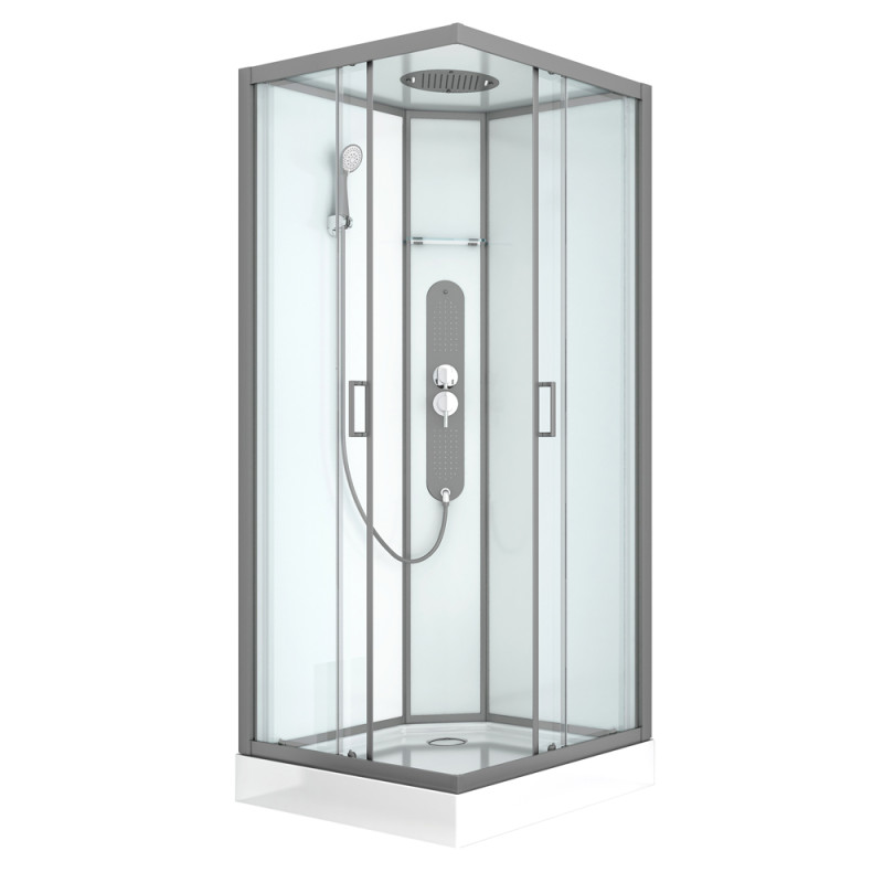 Cabine de douche Uyuni carré 90 x 90 x 225 cm ALLIBERT