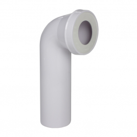 Raccord coude long pour WC en PVC Ø 100 mm