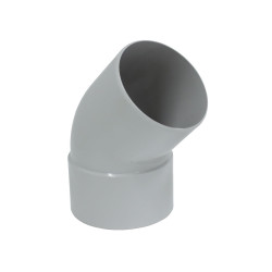 Coude Eau Pluie 45° Gris Ø80mm – Évacuation Efficace | SCALA