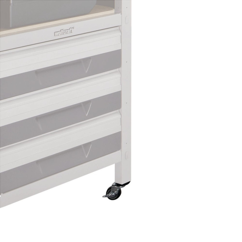 Roulette avec frein pour établi WOLFCRAFT – Mobilité et sécurité | WOLFCRAFT