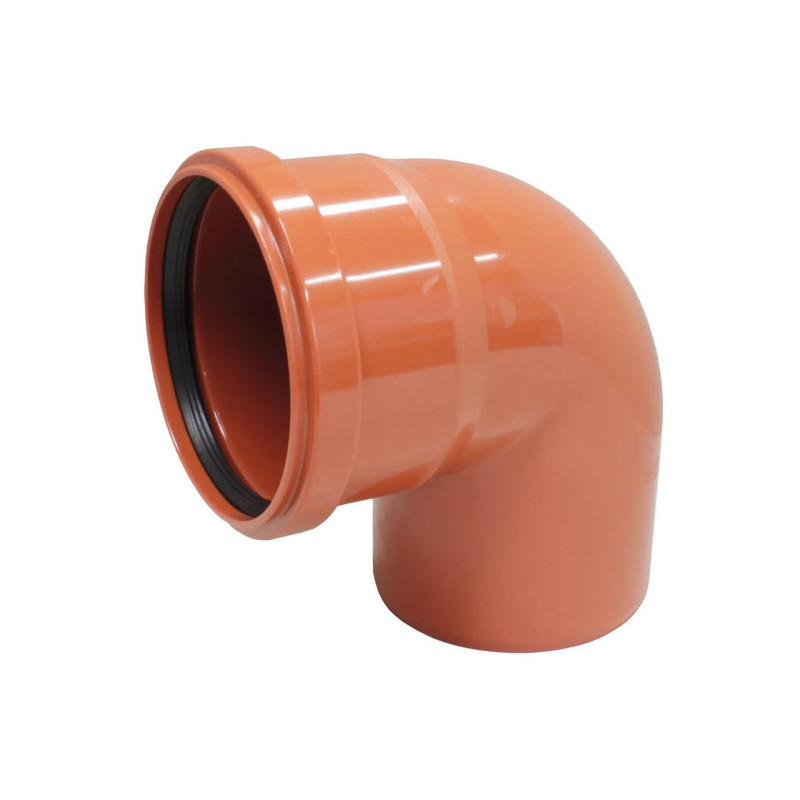 Coude pour égout 87° orange Ø 125 mm