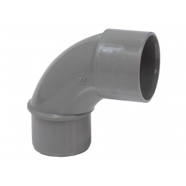 Coude en PVC pour sanitaire gris M/F 87° Ø 32 mm