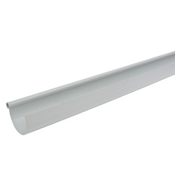 Gouttière en PVC grise Ø 80 mm x 4 m SCALA