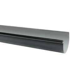 Gouttière en PVC anthracite Ø 125 mm x 4 m SCALA