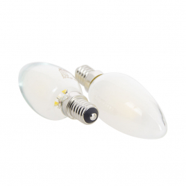 Ampoule flamme opaque LED E14 blanc chaud 806 lm 6,5 W 2 pièces XANLITE