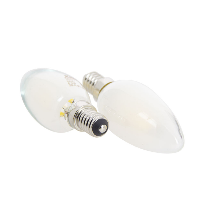 ampoule LED flamme E14 40W dimmable 2 pièces