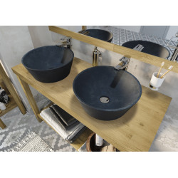 Meuble sous-plan Prisca acacia naturel 120 cm ALLIBERT