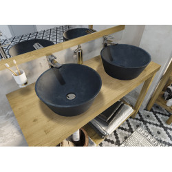 Meuble sous-plan Prisca acacia naturel 120 cm ALLIBERT