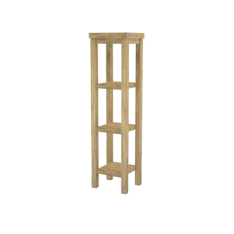 Colonne de salle de bain Prisca acacia naturel 40 cm ALLIBERT