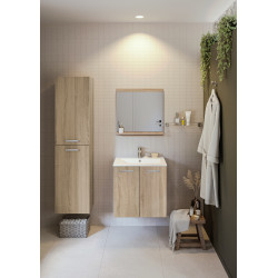 Ensemble de salle de bain Alban acacia naturel 60 cm ALLIBERT