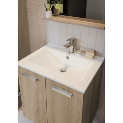 Ensemble de salle de bain Alban acacia naturel 60 cm ALLIBERT