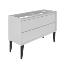 Meuble sous-plan Delta blanc 120 cm ALLIBERT