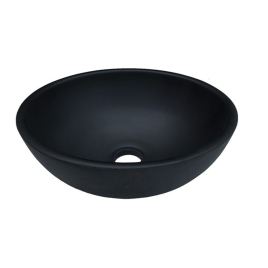 Vasque à poser Kaju noir béton Ø 36 cm ALLIBERT