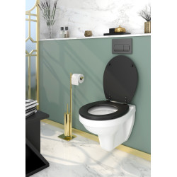 Abattant de toilette Aciero noir mat ALLIBERT