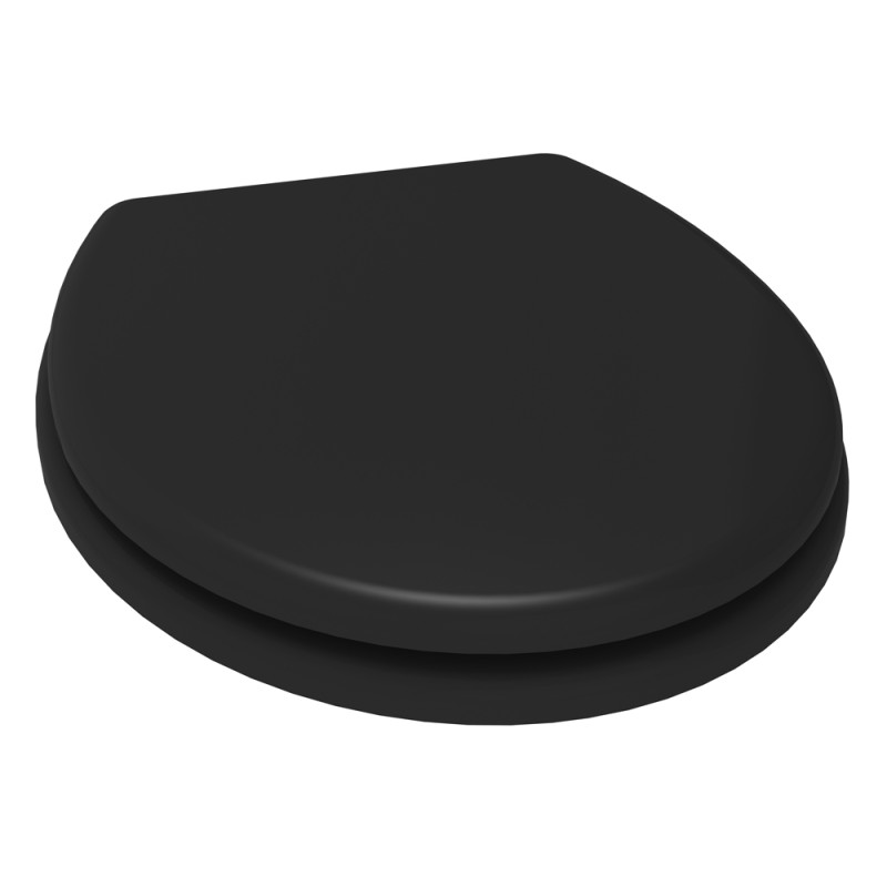 Abattant de toilette Aciero noir mat ALLIBERT