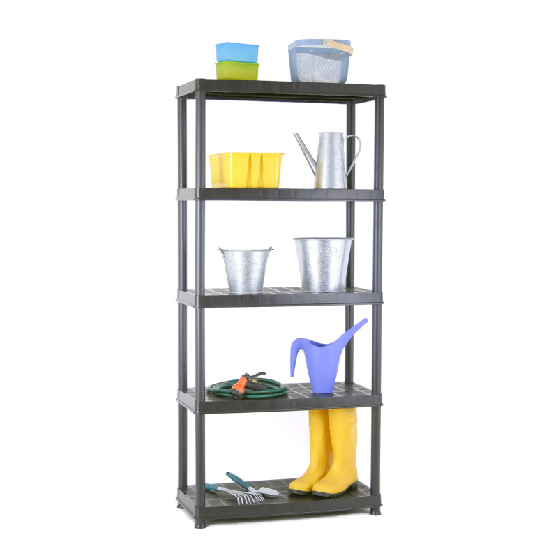 Etagère de rangement en matière synthétique Plasti Rack 185 x 85 x 40 cm PRACTO HOME