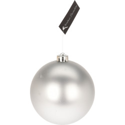 Boule de Noël argentée Ø 14 cm