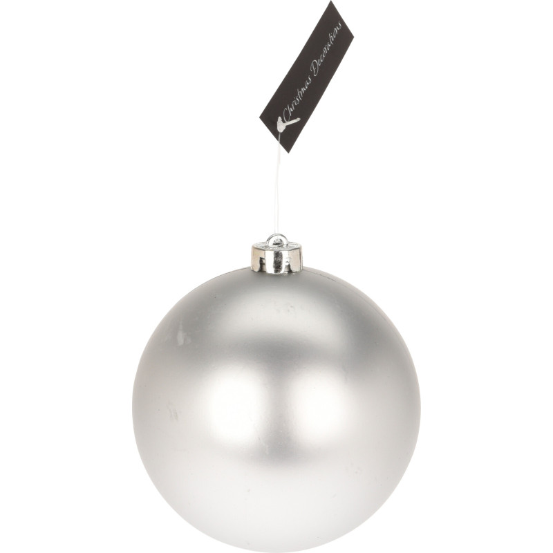 Boule de Noël argentée Ø 14 cm