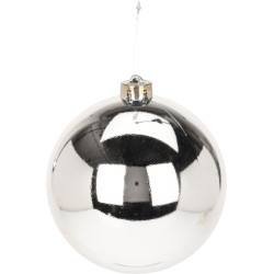 Boule de Noël argentée Ø 14 cm