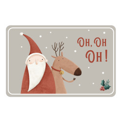Set de table Noël Père Noël & renne – Ambiance festive

